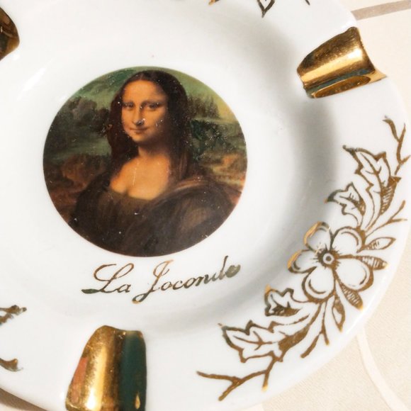 Vintage Limoges, France Mona Lisa Ashtray - Picture 3 of 5